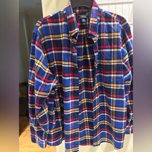 Lands End Plaid Flannel Shirt